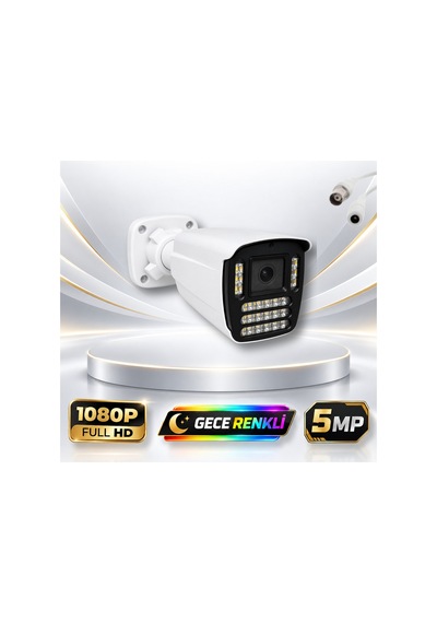 Gece Renkli Gösteren 5mp Ultra Hd 21 Warm Led Güvenlik Kamerası 521w