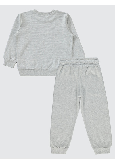 Civil Boys Civil Unisex Çocuk Eşofman Takımı 2-5 Yaş Karmelanj Karmelanj Gri