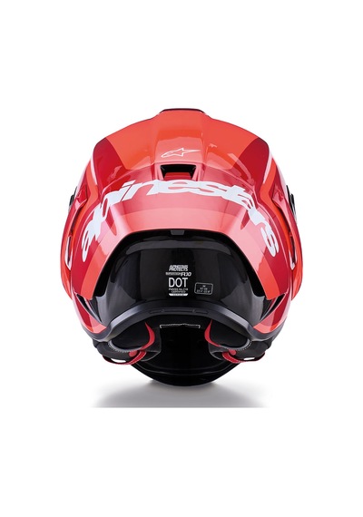 Alpinestars Supertech R10 Carbon Arius Spor Motosiklet Kaskı Siyah Beyaz Kırmızı Siyah - Beyaz - Kırmızı
