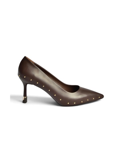 Fox Shoes Z308400409 Kahverengi İnce Topuklu Pimli Kadın Ayakkabı