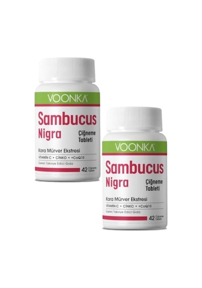 Voonka Sambucus Nigra 42 Çiğneme Tablet 2 Adet