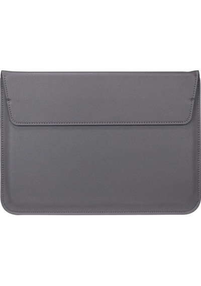 Apple Uyumlu MacBook Pro Air 13 M1-m2 2020/2022 A2179-a2337-a2338-a2251-a2159-a1989-a1708 Deri Mıknatıslı Çanta Koyu Gri