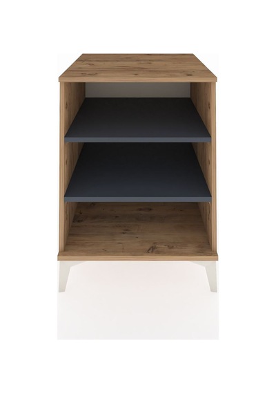 Kronos Komodin 2 Raflı 60x59x80 Çam-antrasit Atlas Çam
