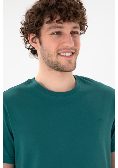 U.S. Polo Assn. Erkek Regular Fit Bisiklet Yaka Koyu Yeşil Basic Tişört 50305928-VR101 U.S. Polo Assn. Erkek Regular Fit Bisiklet Yaka Koyu Yeşil Basic Tişört 50305928-VR101