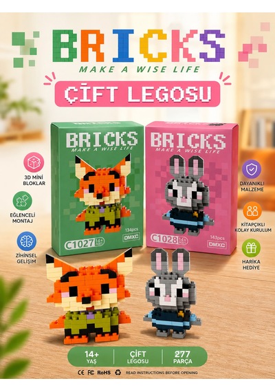 Koleksiyonluk Figür - Sevgiliye Hediye Zootopia Nick-judy