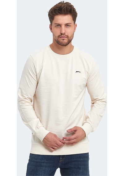 Slazenger Orvar In Erkek Sweatshirt Bej St23we147-120 Bej