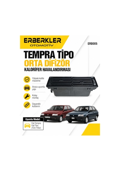 Tempra Tipo Orta Difizör Kalorifer Havalandırması - Erb267