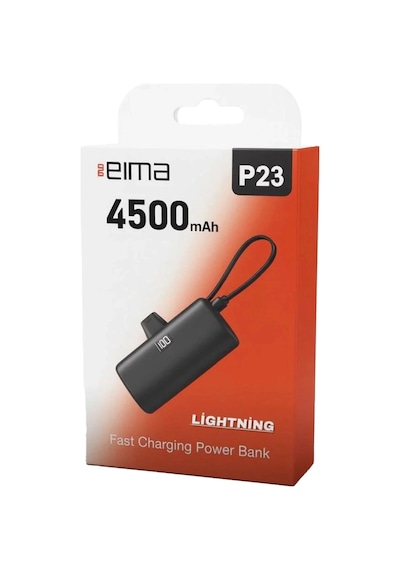 Eıma P23 Lightning Mini Powerbank 4500 Mah Taşınabilir Hızlı Şarj Mavi