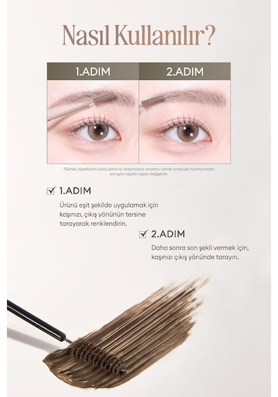 Ultra İnce Fırçalı, Yoğun Pigmentli Kaş Maskarası Kill Brow Slim Ash Browcara 01 Ash Pink Diğer