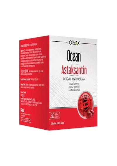 Ocean Astaksantin 30 Kapsül