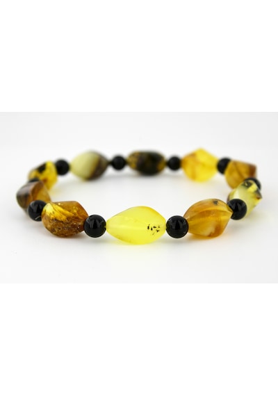 Kehribar Bileklik Özel Tasarım Ambergold Blk33-23 Çok Renkli