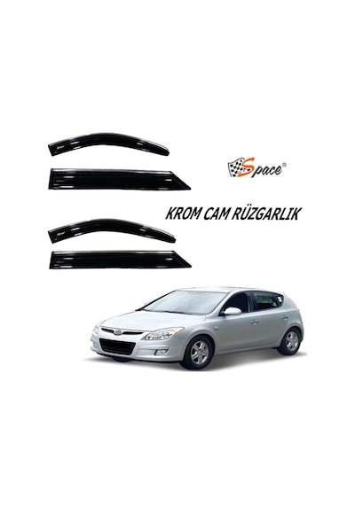 Krom Cam Rüzgarlığı 1.2Mm Hyundai I30 2009 4'Lü - Caru433