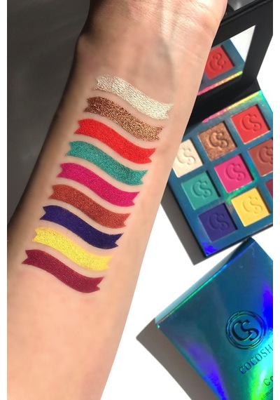 Cocosh She Colorful 9 Renk Göz Farı Paleti, Yüksek Pigmentasyon, Topaklanmaz, Kolay Dağılım - 9 Color Diğer