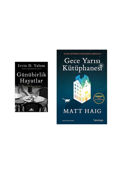 Gunubırlık Hayatlar + Gece Yarısı Kutuphanesı 2 Set