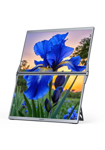 Arzopa E1 Dual-screen 15.6 İnç 60hz Full Hd Ips Type-c Çift Ekran Katlanabilir Monitör