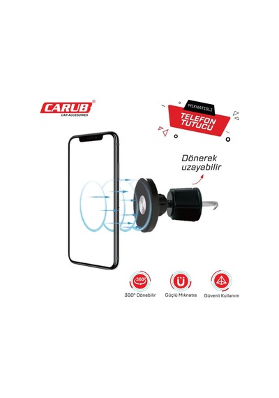 Carub Telefon Tutucu Mıknatıslı Havalandırma Kancalı Br5901019