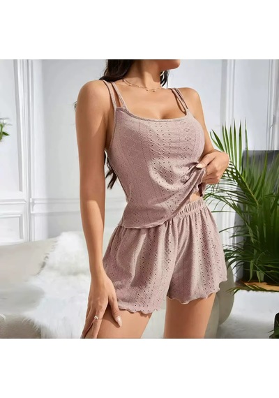 Ece's Design Askılı Yazlık Rahat Spor Şortlu Pijama Takımı Nefes Alabilir Konforlu Set W2002 Açık Pembe Ece's Design Askılı Yazlık Rahat Spor Şortlu Pijama Takımı Nefes Alabilir Konforlu Set W2002 Açık Pembe