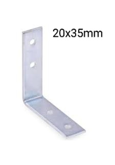 4 Adet 20x35 Mm Masa Sabitleme Gönyesi Nikel Renk Ba2035