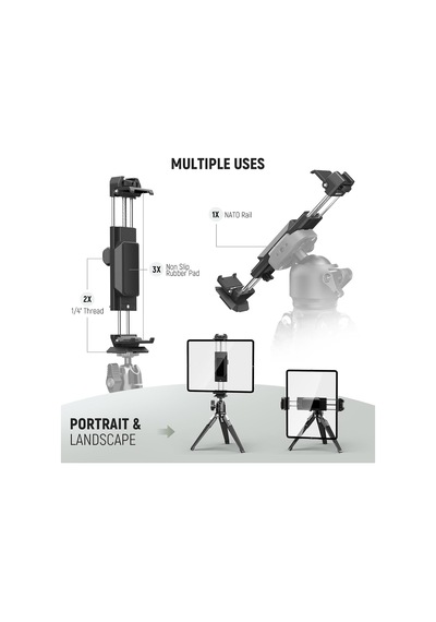 İpad Uyumlu Tripod Montaj Adaptörü, Metal Tablet Kelepçesi Cold Shoe, Arca Tip Taban, Nato Arayüz, İpad Uyumlu Mini Air Pro Surface Pro 7,9 İnç İla 12,9 İnç İçin Tablet Tutucu, Pa100 İpad Uyumlu Tripod Montaj Adaptörü, Metal Tablet Kelepçesi Cold Shoe, Arca Tip Taban, Nato Arayüz, İpad Uyumlu Mini Air Pro Surface Pro 7,9 İnç İla 12,9 İnç İçin Tablet Tutucu, Pa100