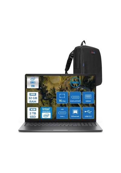 Dell Pro 16 XCTOPRO16UI5H11 Core 5 120U 32 GB 2 TB SSD 15.6" W11H Dizüstü Bilgisayar + Çanta