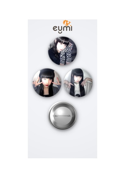 Phantom Siita J-pop Grubu Moka 3'lü Metal Rozet Seti 58mm İğneli Buton Çanta Yaka Rozeti Çok Renkli