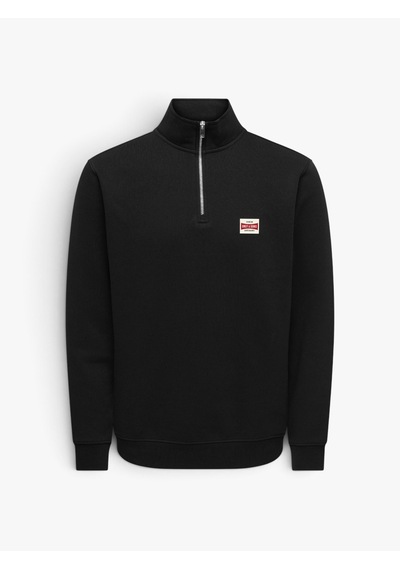 Only & Sons Onsdawson Reg Ls Half Zıp Hıgh Neck Vd Erkek Siyah - 22039036