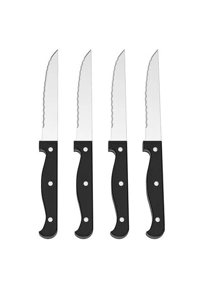 Sumuhome Snıtta Biftek Bıçak Seti Siyah 22 Cm 4 Parça Siyah
