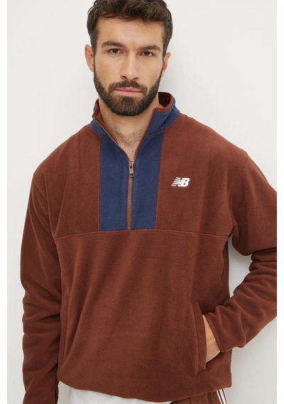 New Balance Erkek Sweatshırt Mt43518rok Kahverengi