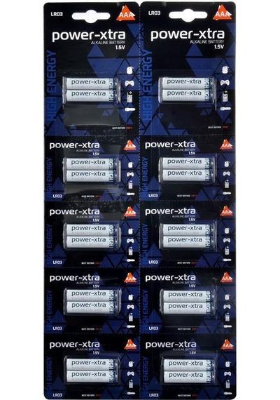 Power-xtra Lr03/aaa Size Alkaline Pil - 20li Blister