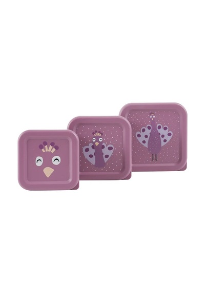 Trixie Mrs. Peacock Anaokul Çantası 3'lü Set Çanta-yemek Kabı-matara- 94-05-41-198 Lila
