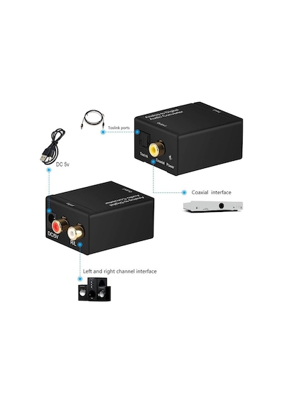 Analog To Dijital Audio Converter Analog Sesten S/pdıf Dijitale Dönüştürücü