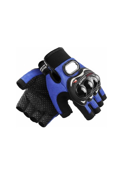 Leıdory Mavi Yarım Eldiven Kısa Taktik Spor Motosiklet Bisiklet Eldiveni - 797018596 Diğer