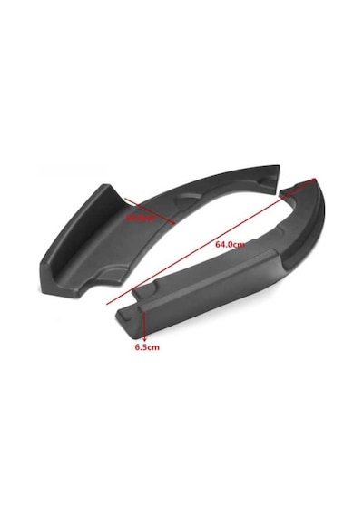 Honda Cıvıc Fc5 Arka Tampon Çıkıntılı Flap Takımı Pıano Black