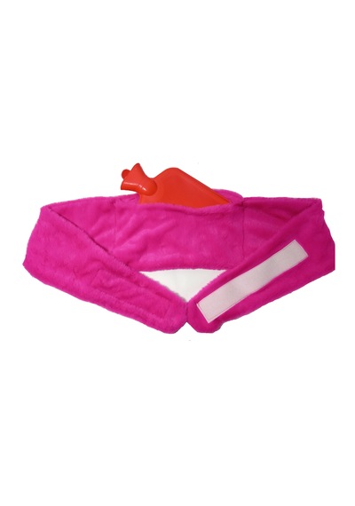 Bel Ve Omuz İçin Kuşak Şeklinde Peluş Sıcak Su Torbası Pembe