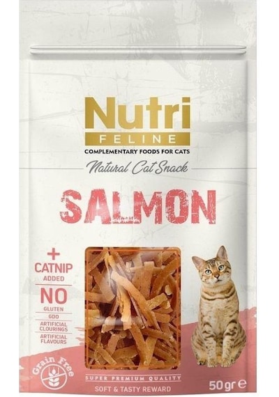 Nutri Feline Somon Ve Kedi Otlu Kedi Ödül Maması 50gr