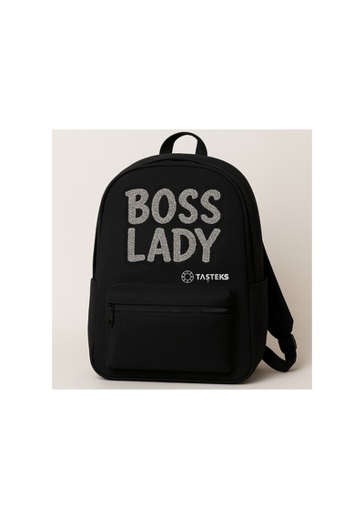 Taşlı Ütülenebilen Veya Sticker Olarak Kullanılabilen 'boss Lady' Yazı Modeli