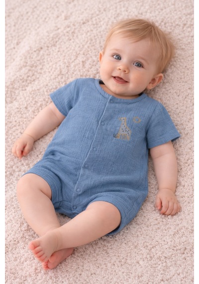 Necix's Erkek Bebek Yazlık Müslin Tulum 0- 6 Ay 5513 5514 İndigo Happy Jungle İndigo Happy Jungle Necix's Erkek Bebek Yazlık Müslin Tulum 0- 6 Ay 5513 5514 İndigo Happy Jungle İndigo Happy Jungle