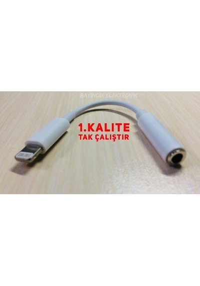 Apple Uyumlu iPhone  6 7 8 X 11 12 Kulaklık Çevirici Lightning Aux Dönüştür...