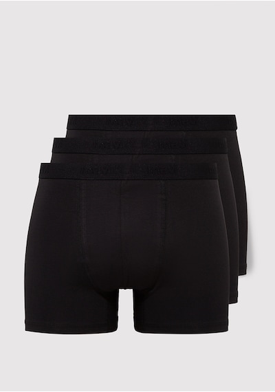 Mavi - 3lü Siyah Basic Boxer 0911413-900 Siyah