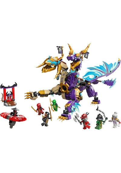 LEGO® NINJAGO® Odak Ark Ejderhası 71836 - 9 Yaş ve Üzeri Çocuklar için 8 Ninja Minifigürü İçeren Yaratıcı Oyuncak Yapım Seti (869 Parça)