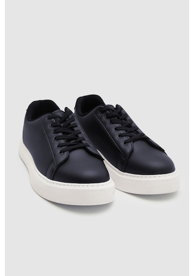 D's Damat 0EC09ORT0378 Lacivert Kalın Beyaz Tabanlı Bağcıklı Sneaker Ayakkabı Lacivert