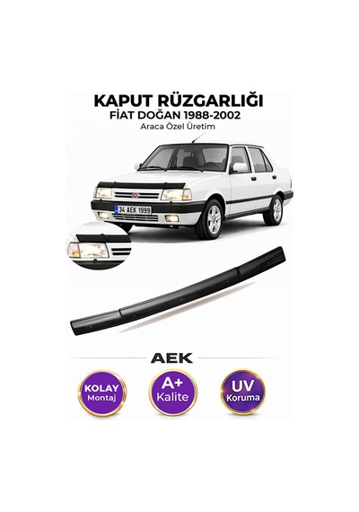 Fiat Tofaş Araca Özel Üretim "4mm" Kaput Rüzgarlığı A+ Pianoblac