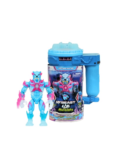 Mrbeast Lab Lightning Panther Mutators Deney Seti 14 Cm Figür 20 Hareket Noktası Aksiyon Oyuncak Set