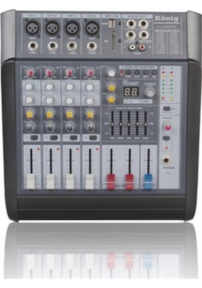 König K-4 P300 Fx 4 Kanal 2 X150 Watt Power Mikser