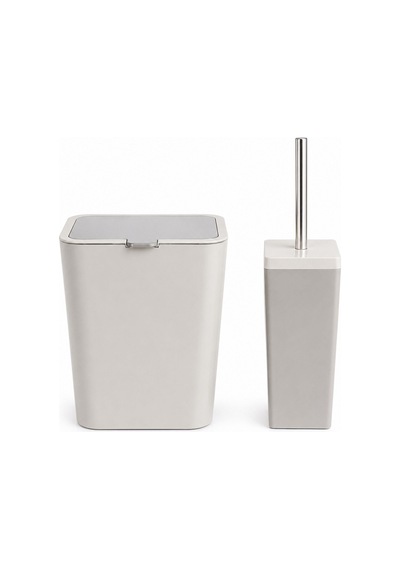 Flıp 2 Lı Banyo Setı Koyu Bej