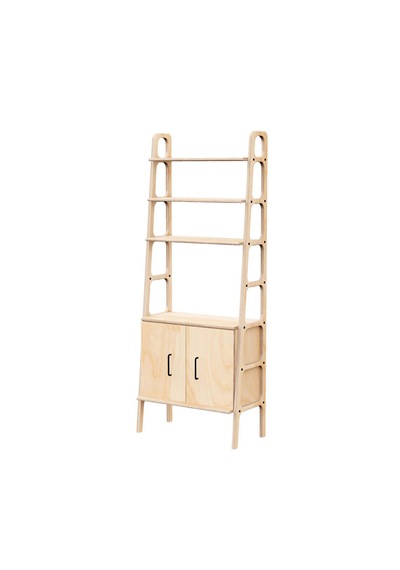 Woodesk Rota, Ahşap Kitaplık Ve Raf Ünitesi, 190x75 Natural Renk