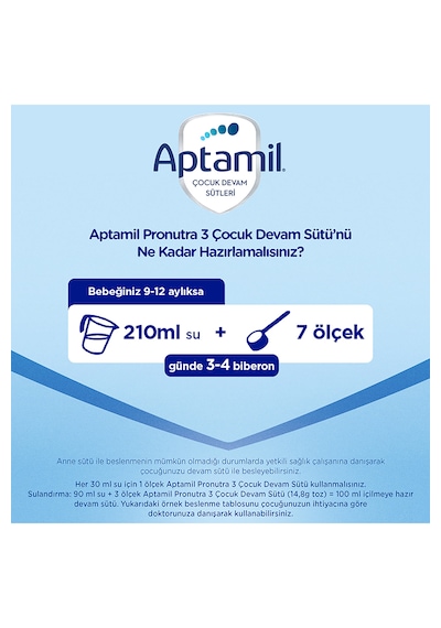 Aptamil Pronutra 3 Devam Sütü 600 G x 4 Adet