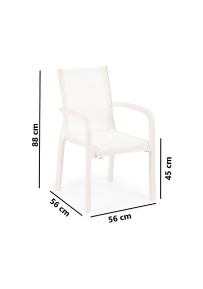 Sy-2528 Plastik Fileli Bahçe Koltuk Sandalye 4'lü Set