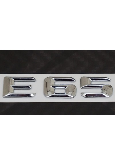 E65 Bagaj Krom Metal 3M 3D Yazı Logo