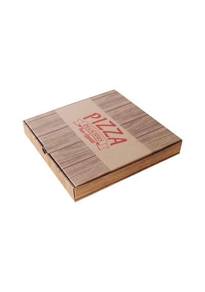 Baskılı Pizza Kutusu 24 x 24 x 4 CM 100 Adet